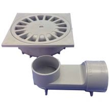 360o Siphon-PVC-Ablauf T-88 vh, 150 x 150 x 50,5 mm/ø50 mm