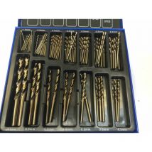 Toolzone - High Quality 99 Pc M35 Cobalt Drill tool Bits Set Stainless Steel Metal HSS-co