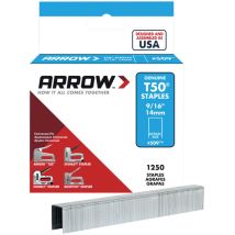 High-quality Arrow A50924 T50 Staples – 14mm (9/16 Inch) Length, Pack Of 1250
