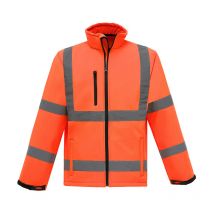 Langray - High Visibility Reflective Safety Jacket Workwear Waterproof Bomber Quilted Lining Jacket Lightweight for Women (Orange,2XL)