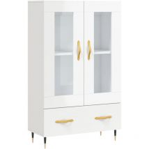 Highboard High Gloss White 69.5x31x115 cm Engineered Wood vidaXL