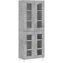 Jinlefu - Highboard Concrete Grey 69.5x34x180 cm Engineered Wood vidaXL