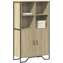 VidaXL Highboard Sonoma-Eiche 79,5x35,5x137,5 cm Holzwerkstoff