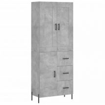 Vidaxl - Highboard Concrete Grey 69.5x34x180 cm Engineered Wood