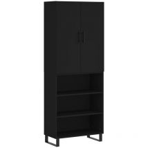 Jinlefu - Highboard Black 69.5x34x180 cm Engineered Wood vidaXL