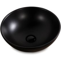 Stilform - Highline Waschbecken Schwarz Matt Aus Keramik Als Aufsatzwaschbecken Ohne Hahnloch