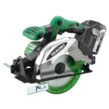 Scie circulaire Ø165 18V 5Ah 57mm HitCase - C18DSLWPZ - Hikoki