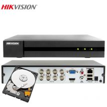 Hikvision - 8 channel hybrid cloud dvr 4 mpx ahd hd 500 gb HWD-6108MH-G4
