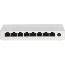 Hikvision - Switch bureau 8 ports RJ45 - Vitesse 10/100/1000 Mbps - Plug & Play - Faible consommation