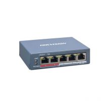 Hikvision - Switch 4 Port PoE Smart Managed L2. 4 Ports PoE RJ45 100 Mbps. (DS-3E1105P-EI(O-STD)V2)