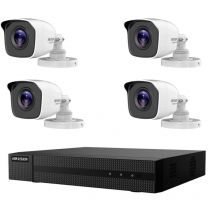 Hikvision - video surveillance kit 4 ip poe cameras 2 mpx colourvu