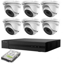 Hikvision - video surveillance kit 6 cameras ahd 5 mpx hd 2TB