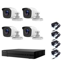 Hikvision - video surveillance kit dvr 8 canaux 4 cameras 4 mpx