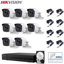 Hikvision - video surveillance kit dvr 8 canaux 8 cameras 2 mpx hd 500 gb
