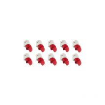 Hilark Prises Et Fiches - Accessoires Pour Câbles Électriques - Paquet De 10 (Rouge) Pce 125-6