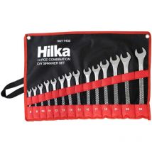 Spanner set 14PC metric combination wrench 8-24MM in case 16211402 - Hilka
