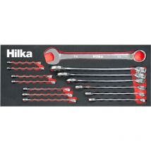 Hilka - spanner set 14PC offset combination metric eva foam tray 6-26MM 16101402
