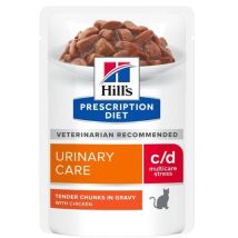 Hill's Pet Nutrition - Hill's Gatto Prescription Diet C/d Urinary Care Stress 85gr Pollo