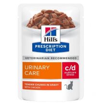Hill's Gatto Prescription Diet c/d Urinary Care Stress 85gr Pollo