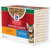 Hill's Gatto Kitten Science Plan Healthy Cuisine 80gr Pollo e Pesce Oceanico
