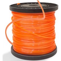 Coocheer - Hilo de corte cuadrado resistente de 0,095 pulgadas (2,4 mm) x 100 m, cable de nailon para cortacésped, tamaño diagonal 3,4 mm (0,13