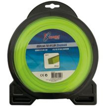 Kawapower - Hilo De Nylon Para Desbrozadoras Cuadrado 4MM x 29MT