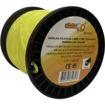 Bricoferr - Hilo Desbrozadora Nylon Perfil Cuadrado (2,4 mm x 79 metros)