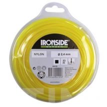 Hilo nilon cuadrado ø 2,4 mm 33 m amarillo o naranja