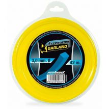 Garland - Hilo dispensador para desbrozadora, 42m, Ø30mm, cuadrado 84120