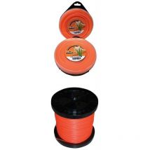 AGP - Hilo nylon cuadrado profesional mm. 3.0 de 45 metros. para desbrozadora.