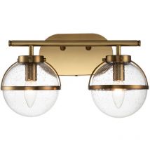 Elstead Hinkley Hollis Badezimmer-Wandleuchte Heritage Messing, IP44