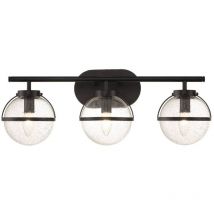 Elstead Hinkley Hollis Badezimmer-Wandleuchte Schwarz, IP44