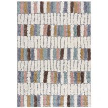 Böhmen - hippie 03 - Tapis à poils longs et relief Multicolore (140x200cm)