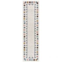 Böhmen - hippie 04 - Tapis à poils longs et relief Multicolore (80x300cm)