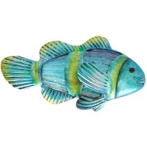 Le Monde Des Animaux - Signes Grimalt Mur Adorno Garden Blue Garden Fish Adorno 40x30x16cm 27220