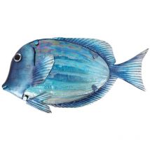 Le Monde Des Animaux - Signes Grimalt Mur Adorno Garden Blue Garden Fish Adorno 4x38x20cm 27222