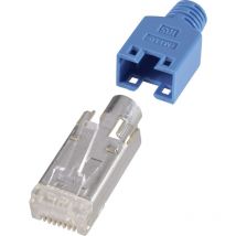 Hirose Electronic RJ45-Steckverbinder, geschirmt CAT5e HRS8BL10 Stecker, gerade Pole: 8P8C Blau 1