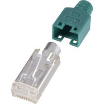 Hirose Electronic - RJ45-Steckverbinder, geschirmt CAT5e HRS8GN10 Stecker, gerade Pole: 8P8C Grün 1