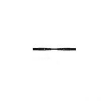 Hirschmann - cordon de mesure isole 25cm et ø 4mm - noir (mlb/gg-sh 25/1)