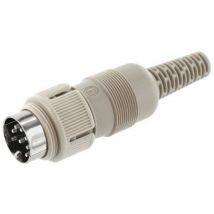 930 539-517-1 Connettore circolare din Spina dritta Numero Poli (num): 8 Grigio 1 pz. - Hirschmann