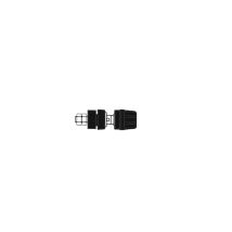 Hirschmann - hembrilla aislada 4mm con tapón de bloqueo/negra (pki 10A)