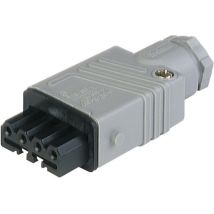 Hirschmann - 931 691-106-1 Netz-Steckverbinder stak Buchse, gerade Gesamtpolzahl: 5 + pe 6 a Grau 1 St