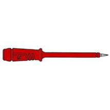 Hirschmann - pointe de touche à douille isolante flexible 4MM en acier inox - rouge (prüf 2) HM5410