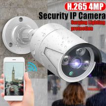 Kingso - Hiseeu Impermeabile 1080P Full Hd 1080P Poe Camera Ip Wireless Cctv Wifi Cmos Smart Cam Rilevazione del movimento Protezione