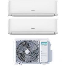 Hisense - dual split inverter aire acondicionado hi-comfort serie 9+12 con 2amw52u4rxc r-32 wi-fi integrado 9000+12000 - nuevo