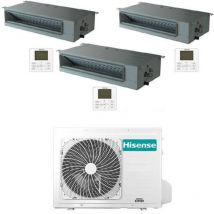 Hisense Ductable R32 Trial Split Inverter-klimaanlage 9000 + 9000 + 18000 Btu Mit E.u. 3amw72u4rjc Klasse A++/a+
