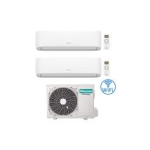 Hi Comfort Wifi R32 Climatiseur Dual Split Inverter 7000 + 7000 btu avec eu. 2AMW35U4RGC Classe a++/a+ - Hisense