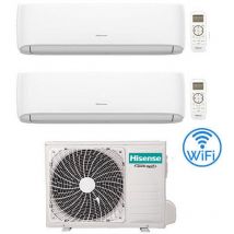 Hisense Hi Comfort Wifi R32 Climatiseur Dual Split Inverter 7000 + 9000 BTU avec EU. 2AMW35U4RGC Classe A++/A+