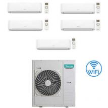 Hisense Hi Comfort Wifi R32 Penta Split Inverter Klimaanlage 7000 + 7000 + 7000 + 9000 + 9000 Btu Mit E.u. 5amw125u4rta