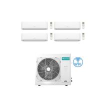 Hisense Hi Comfort Wifi R32 Quadri Split Inverter-Klimaanlage 7000 + 7000 + 9000 + 12000 BTU mit EU. 4AMW81U4RJC Klasse A++/A+